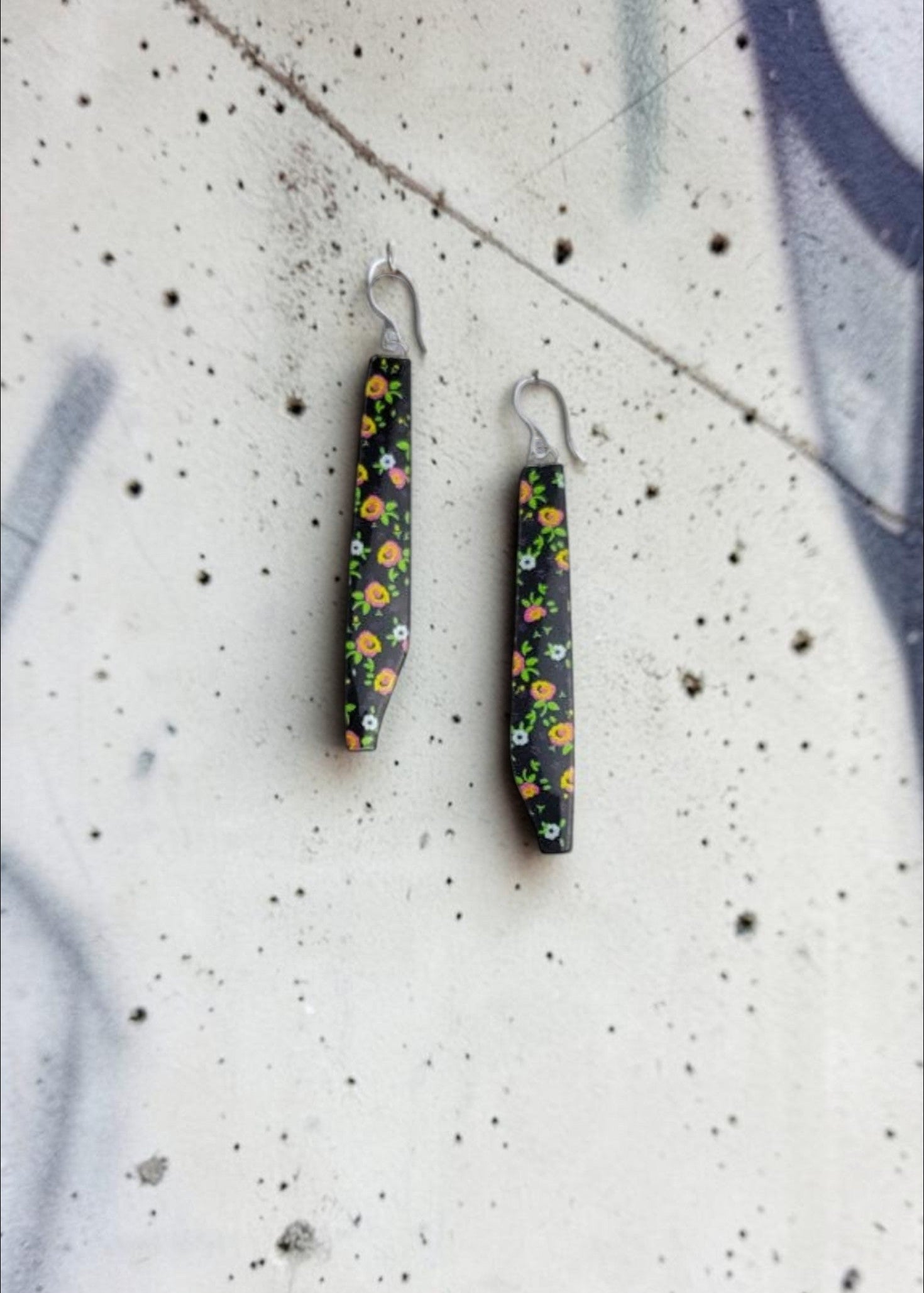 BOUCLES JUMEAU FLORAL - BIJOUX QUÉBÉCOIS