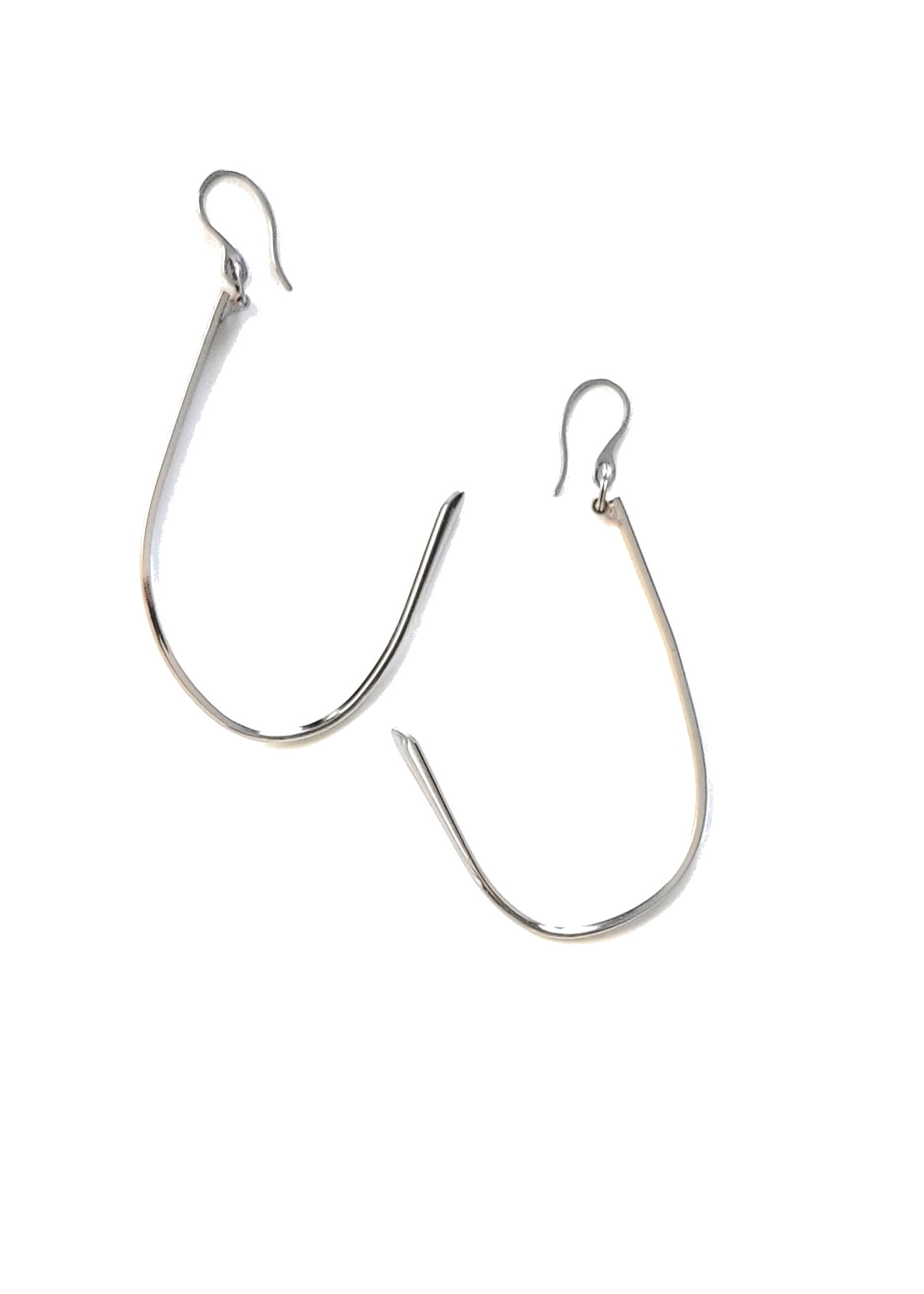 lOOping-argent | boucles d'oreilles