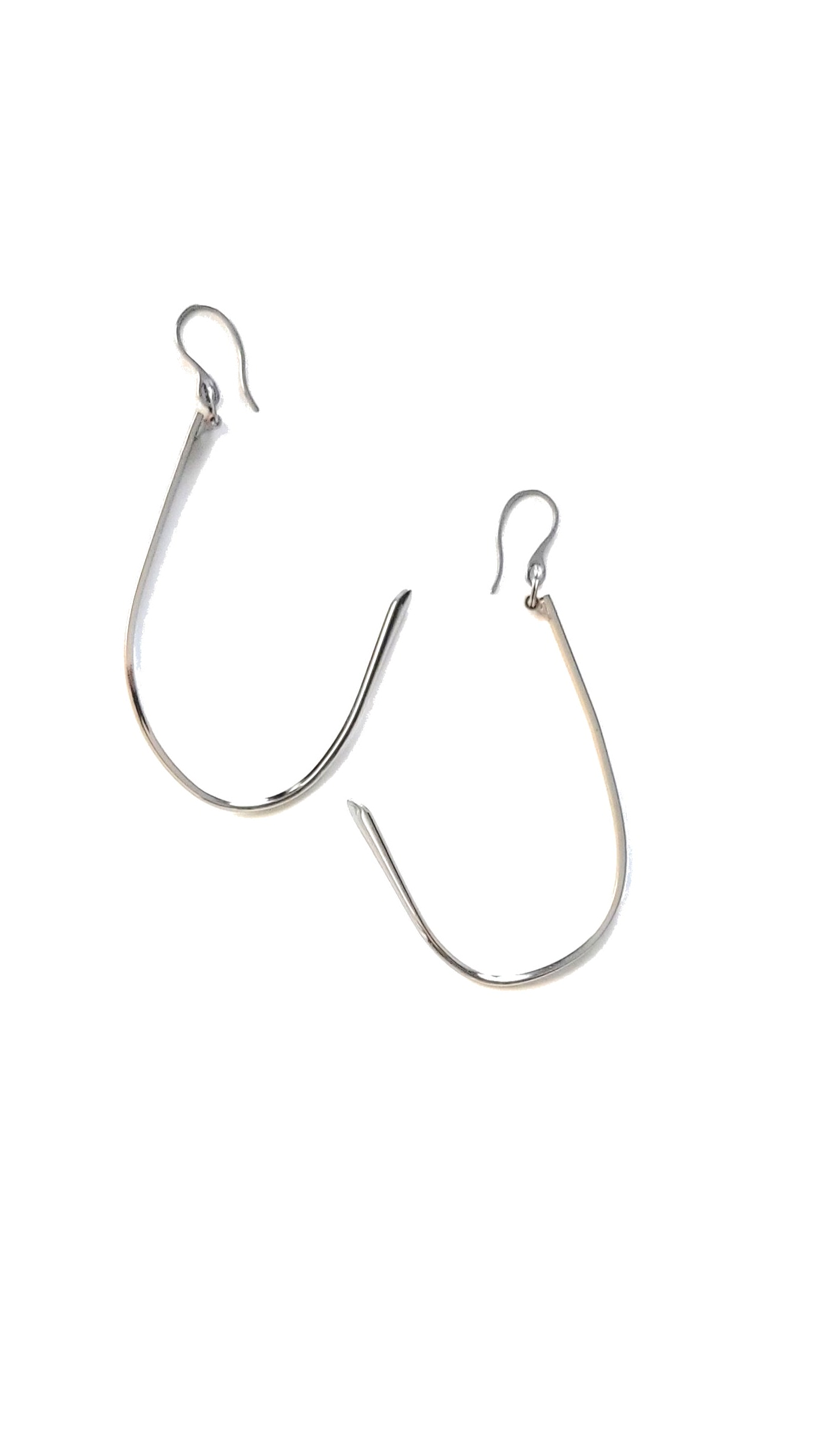 lOOping-argent | boucles d'oreilles