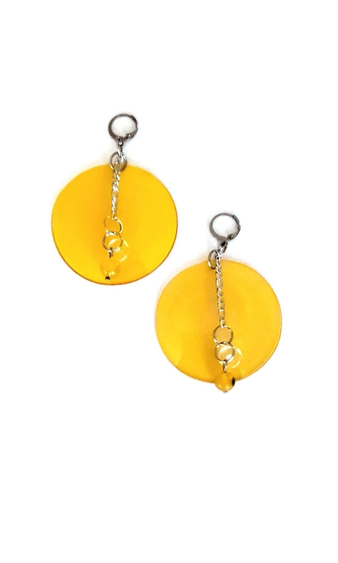 PlanNet-jaune | boucles d'oreilles