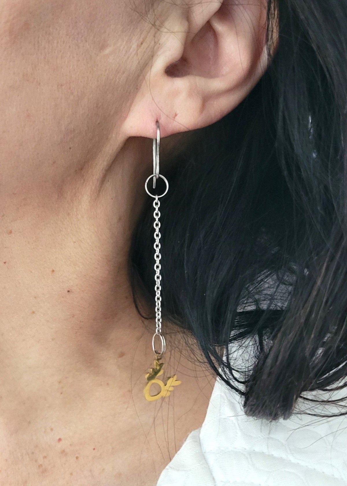 LES BOUCLES D'OREILLES CRUSH UNIQUE CERF