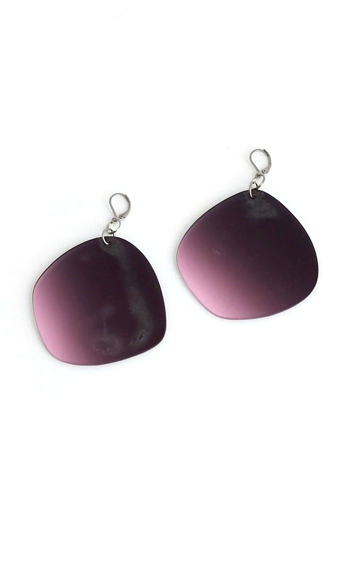 Raffiné-marsala | boucles d'oreilles