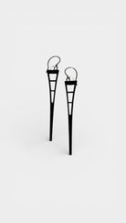 BOUCLES BRANCHE TRIANGLE NOIR