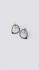 BOUCLES D'OREILLES LUCARNE GRANDE OVALE RAYÉE