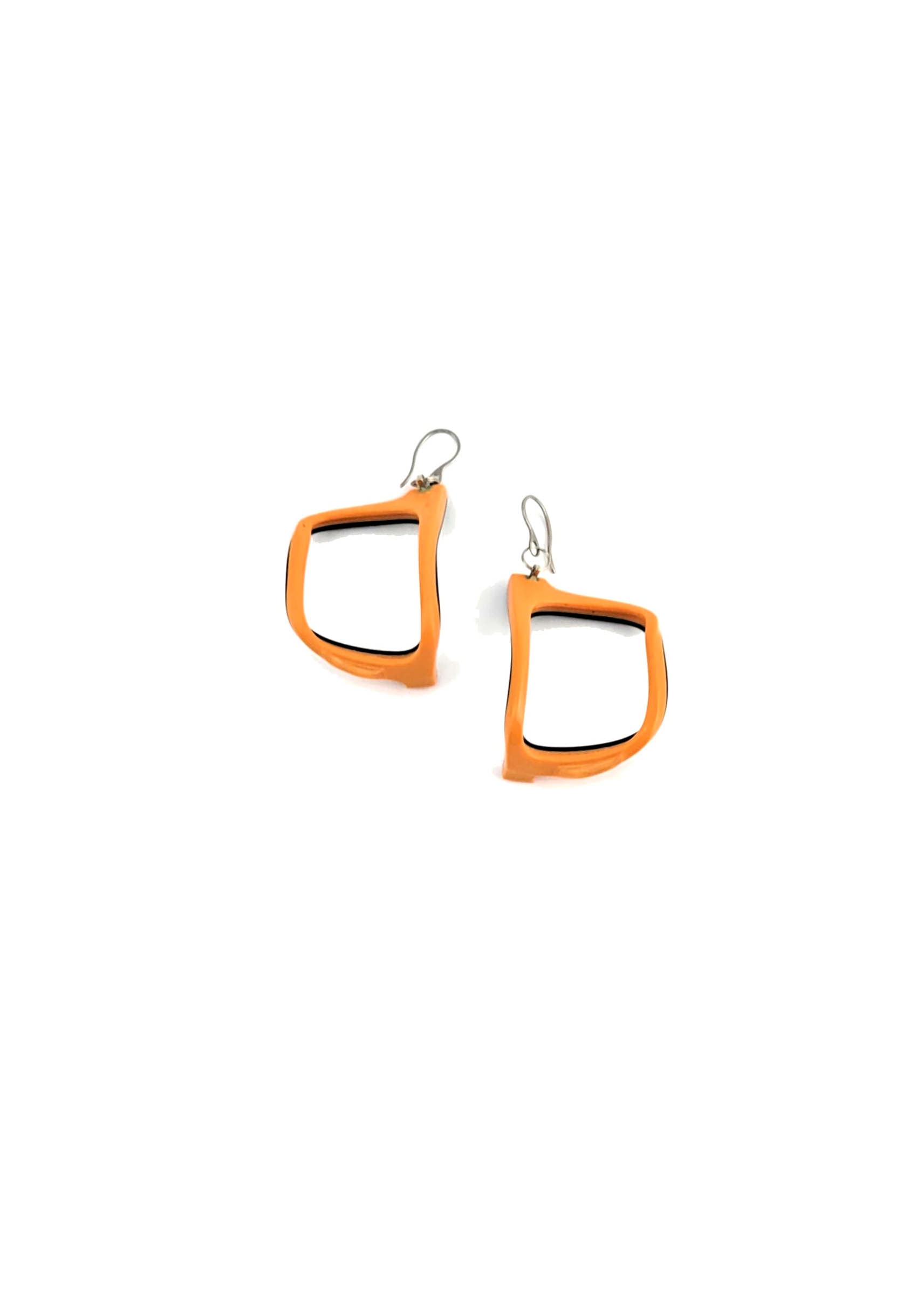 Frame-mandarine | boucles d'oreilles