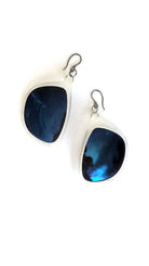 Uni-Verres-bleu | boucles d'oreilles