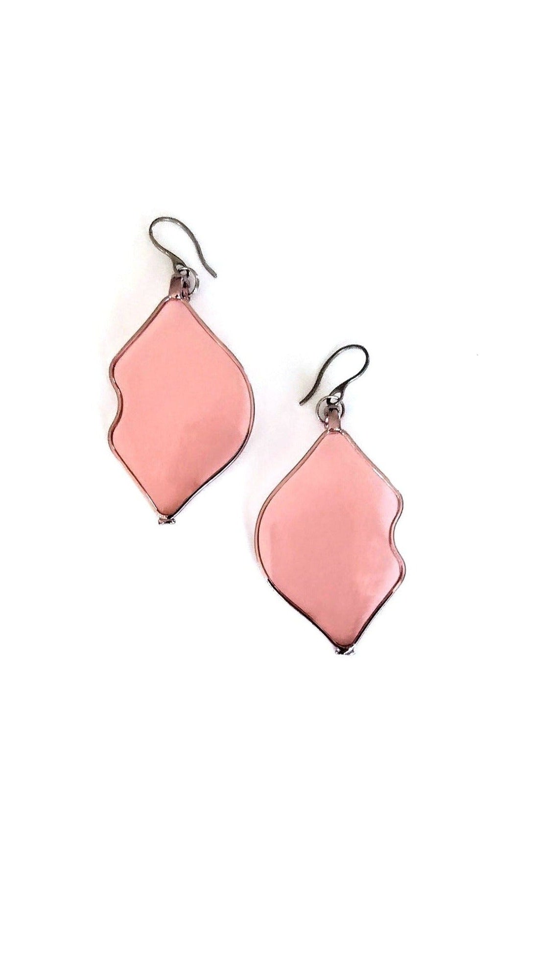 Lips-rose | boucles d'oreilles