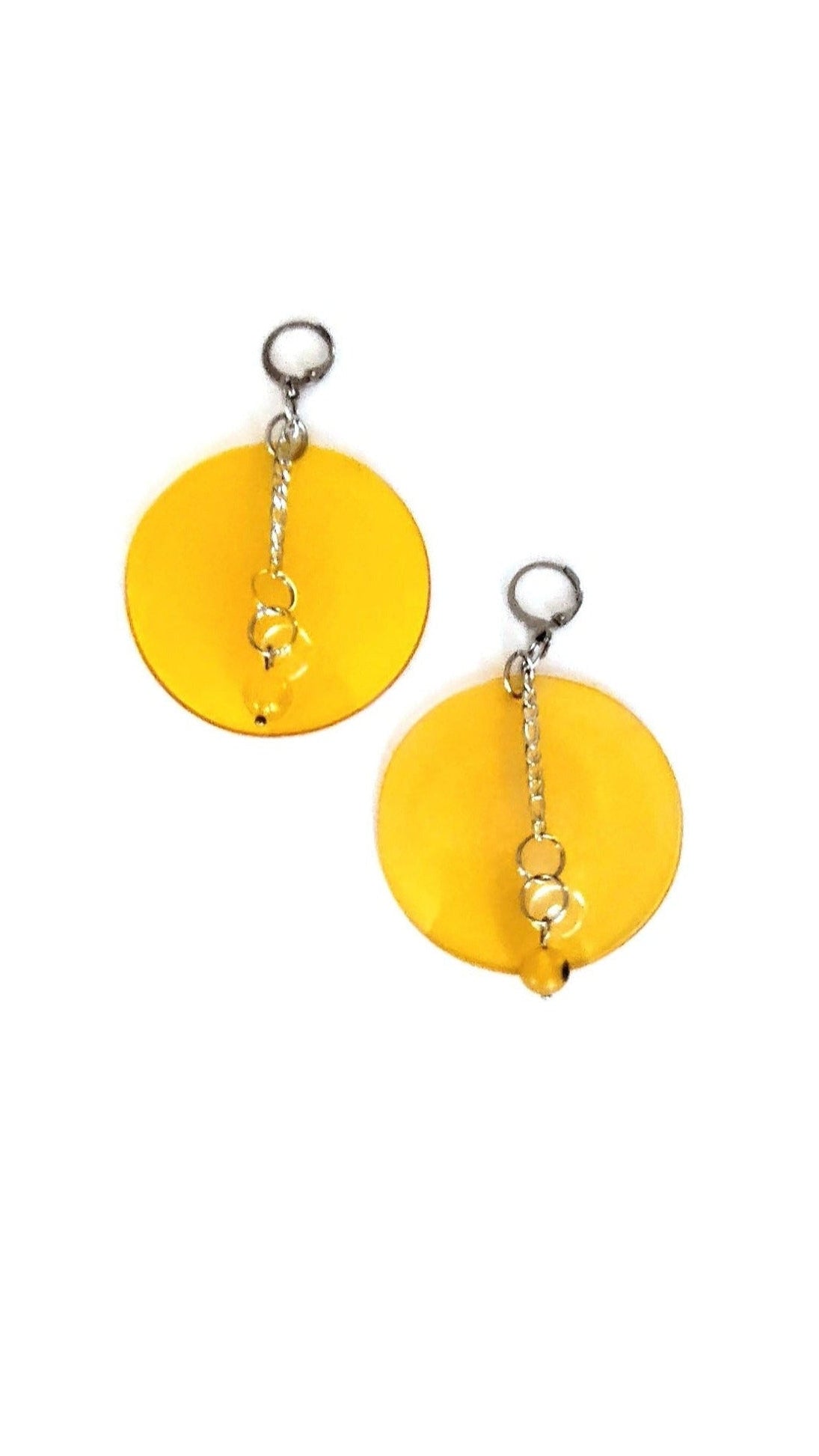 PlanNet-jaune | boucles d'oreilles