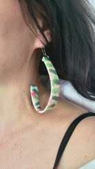 LES BOUCLES lOOPS FEUILLAGE - BIJOUX RECYCLÉS