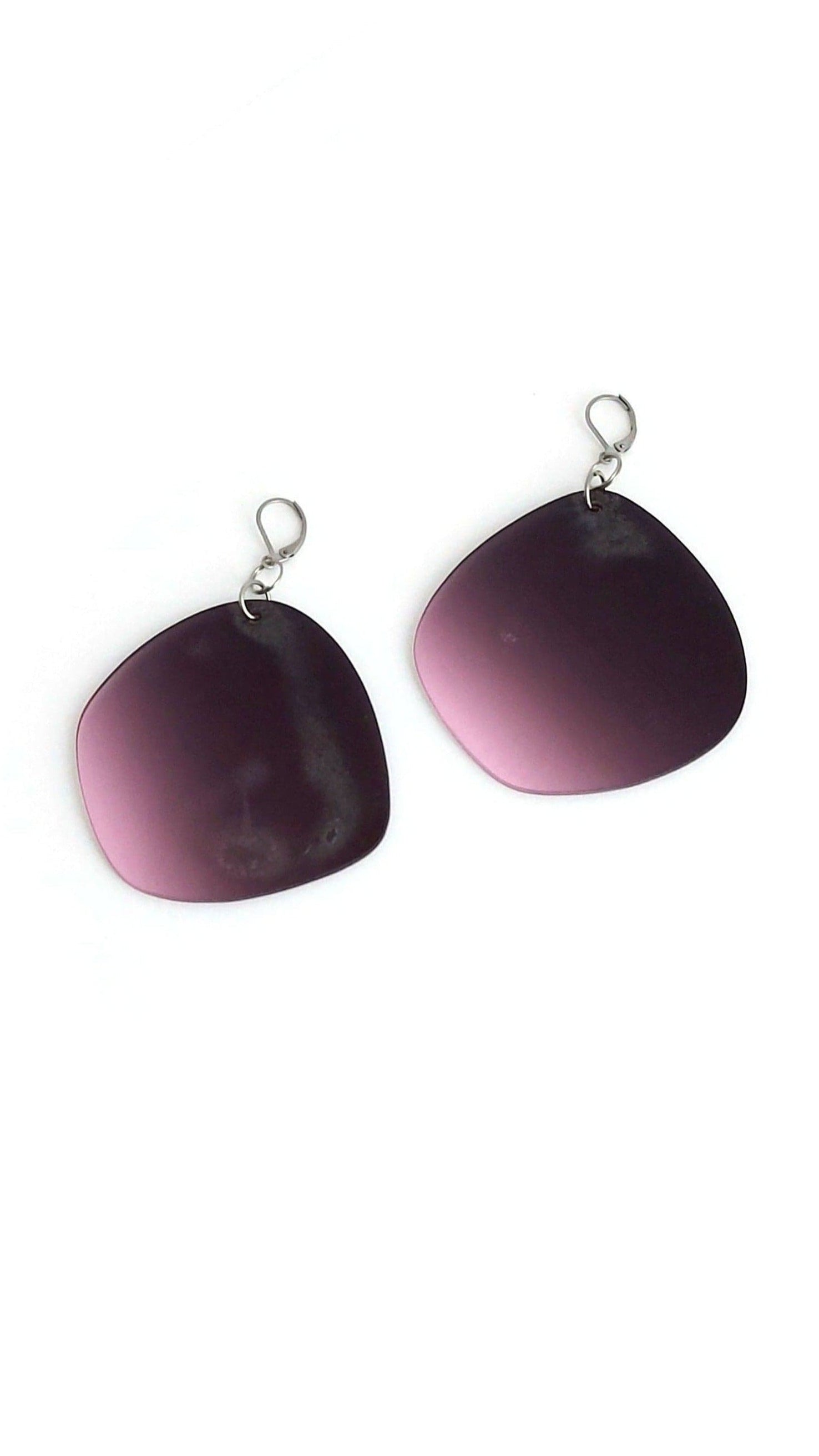 Raffiné-marsala | boucles d'oreilles