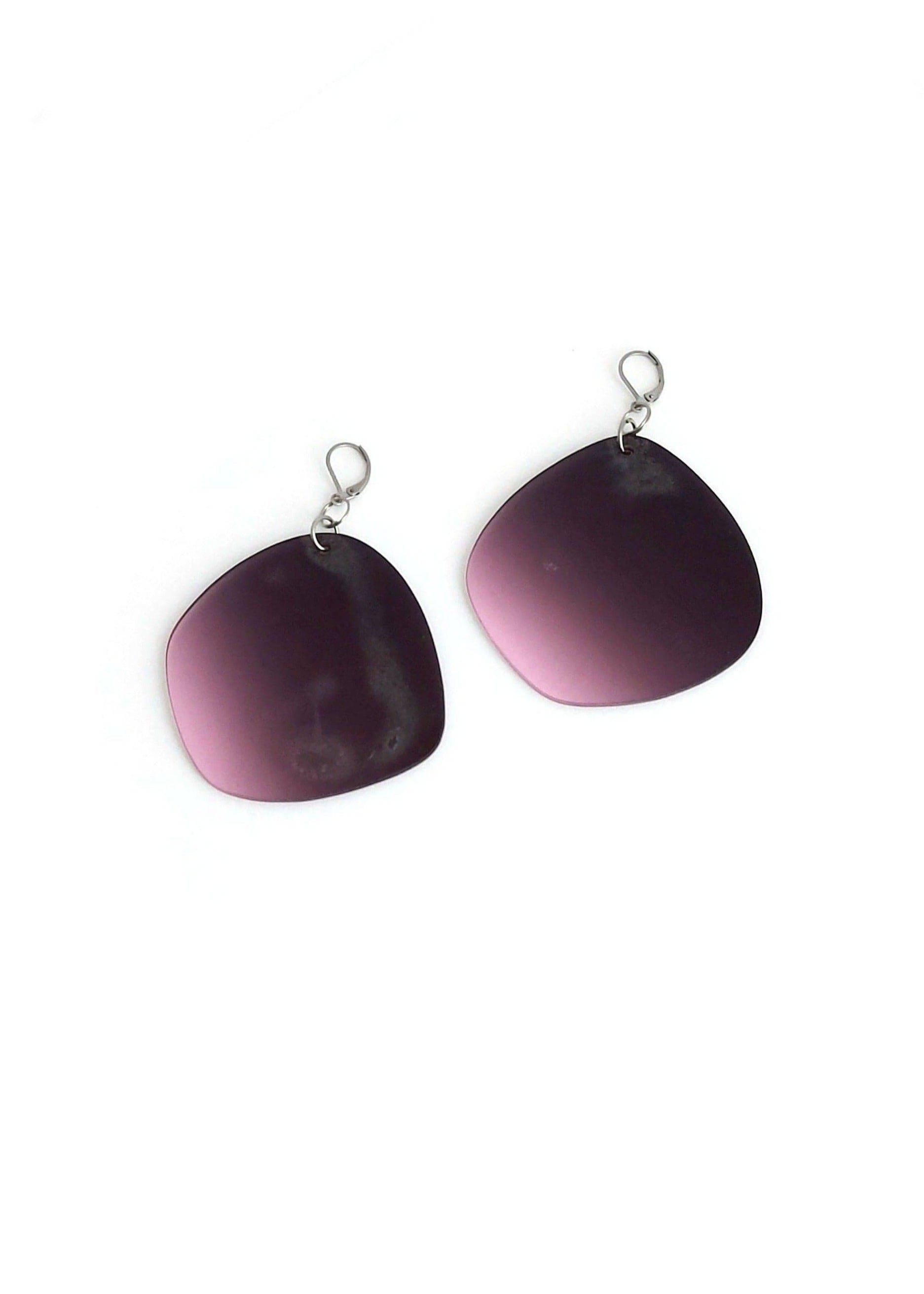 Raffiné-marsala | boucles d'oreilles
